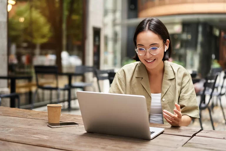 Young girl applying for a credit card