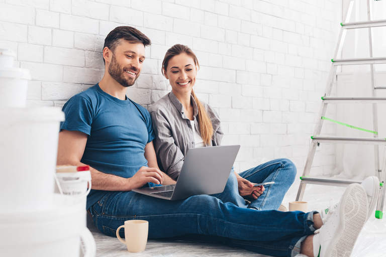 couple planning home improvement project